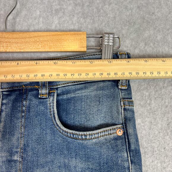 Anthropologie Pilcro Mid Wash The Icon High Rise Flare Jeans Size 25 - Picture 8 of 14